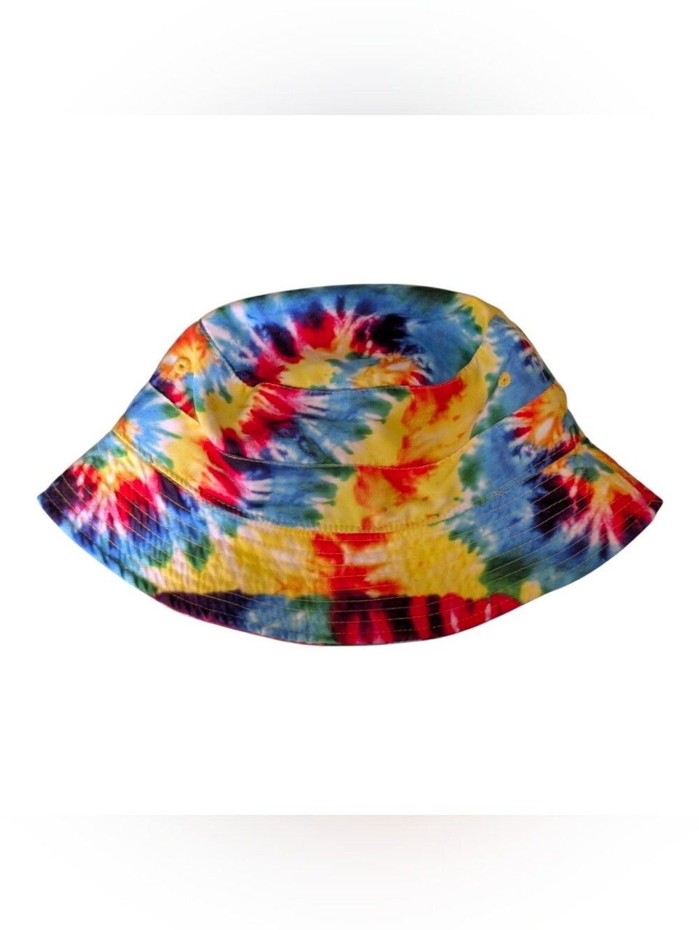 Forever 21 Multicolor Tie-Dye Bucket Hat with Green Lining